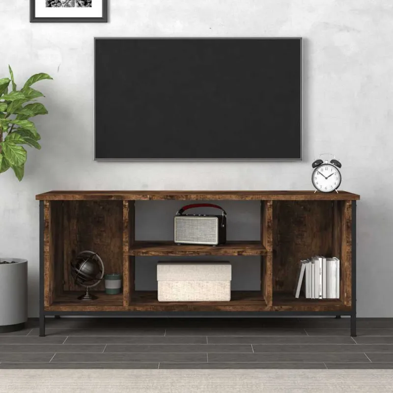 Televizoriaus spintelė, dūminio ąžuolo, 102x35x45cm, mediena