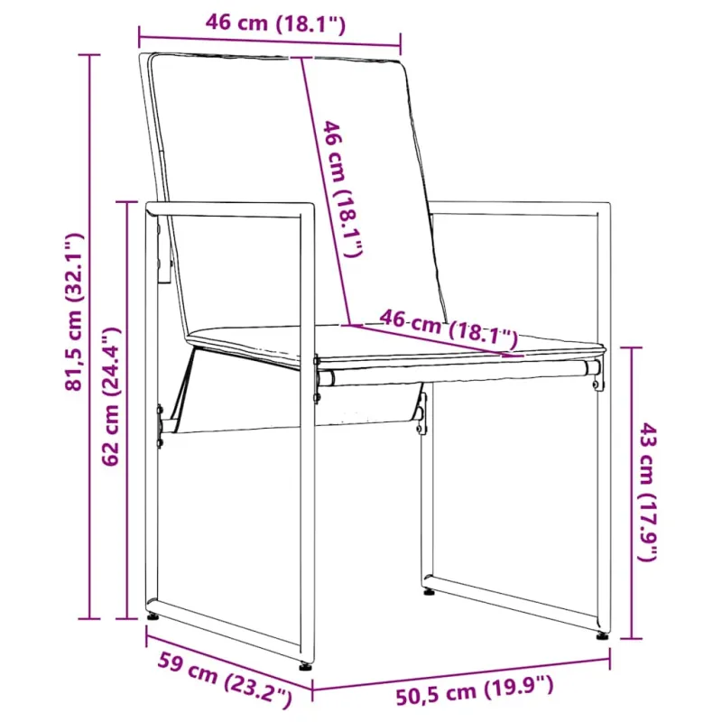 Sodo ruokailuryhmä 13 osaa, musta teräs