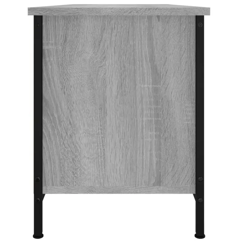TV spintelė su durelėmis, pilka ąžuolo, 102x35x45cm, mediena