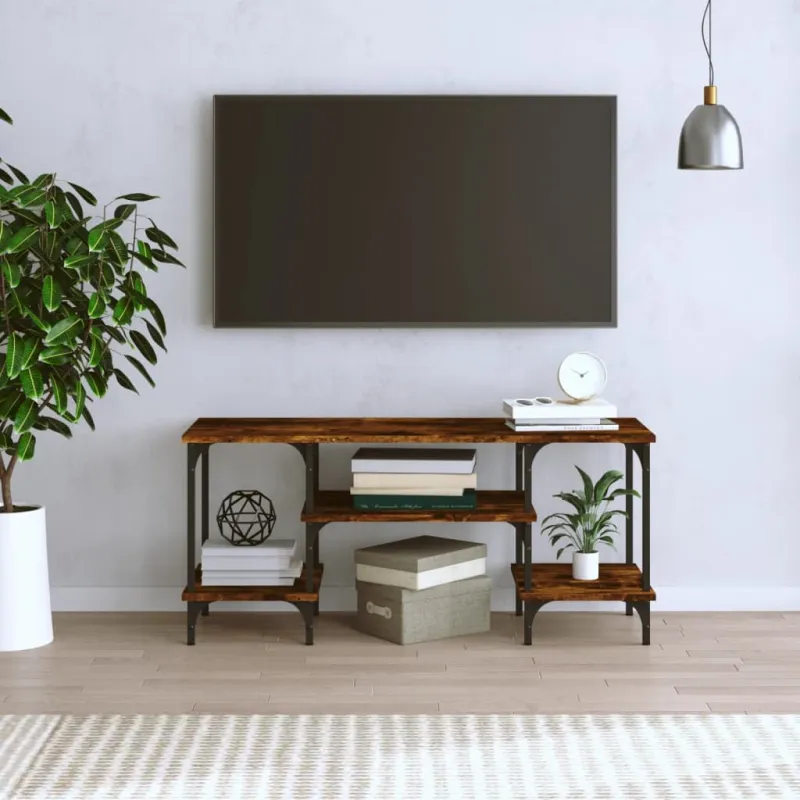 Televizoriaus spintelė, dūminio ąžuolo, 102x35x45,5cm, mediena