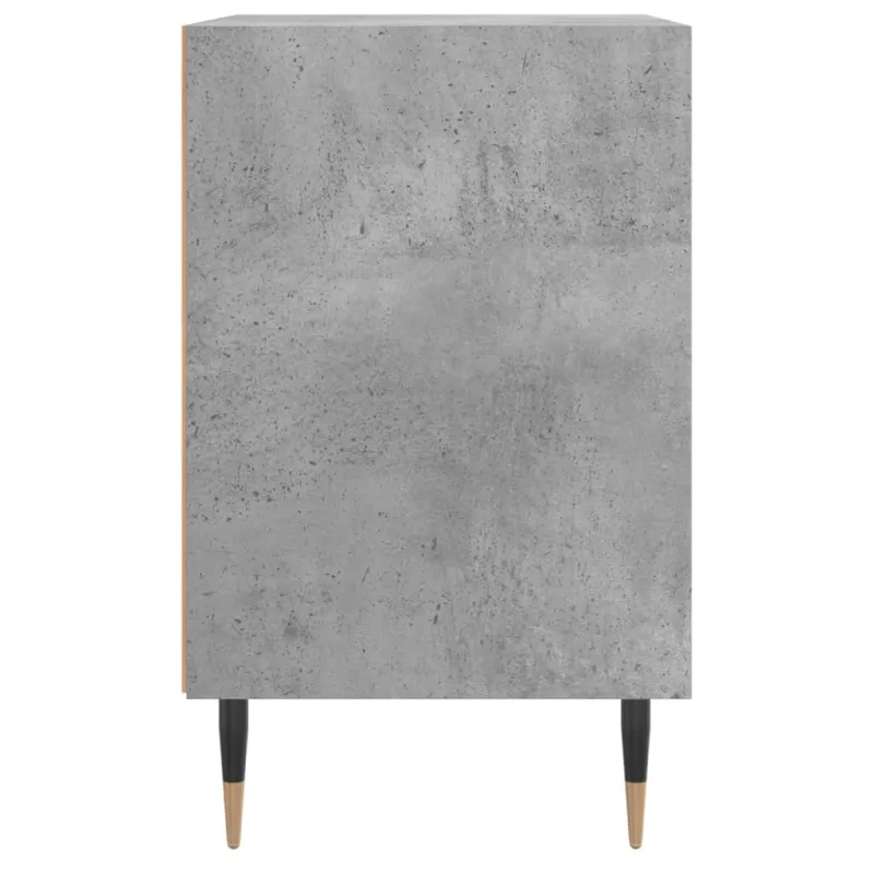 Naktinės spintelės, 2vnt., betono pilkos, 40x30x50cm, mediena