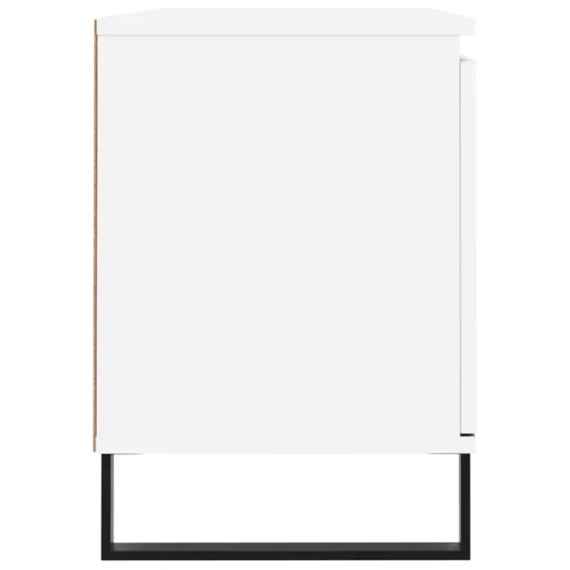 Televizoriaus spintelė, balta, 104x35x50cm, apdirbta mediena