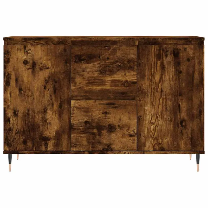 Šoninė spintelė, dūminio ąžuolo, 101,5x35x70cm, apdirbta mediena
