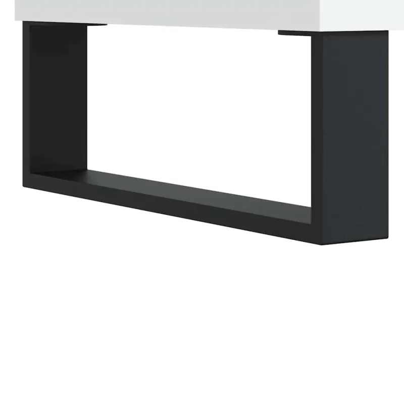Šoninė spintelė, baltos spalvos, 101,5x35x70cm, apdirbta mediena