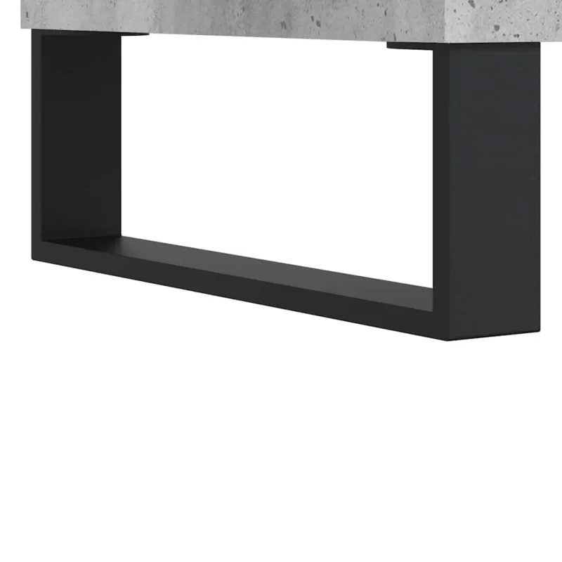 Šoninė spintelė, betono pilka, 101,5x35x70cm, apdirbta mediena