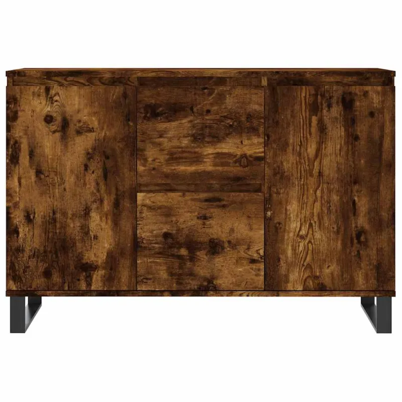 Šoninė spintelė, dūminio ąžuolo, 101,5x35x70cm, apdirbta mediena