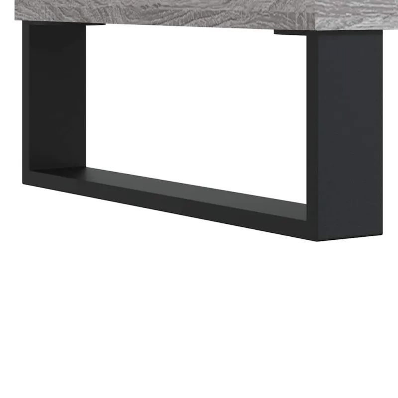 Šoninė spintelė, pilka ąžuolo, 101,5x35x70cm, apdirbta mediena