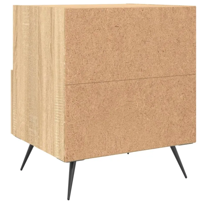 Naktinės spintelės, 2vnt., sonoma ąžuolo, 40x35x47,5cm, mediena