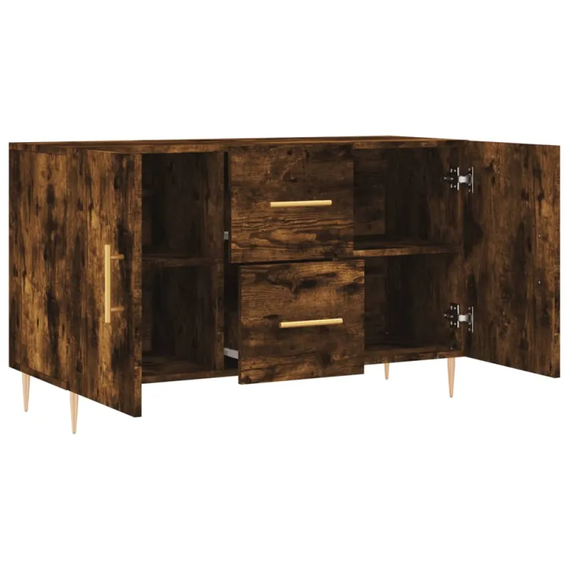 Šoninė spintelė, dūminio ąžuolo, 100x36x60cm, apdirbta mediena