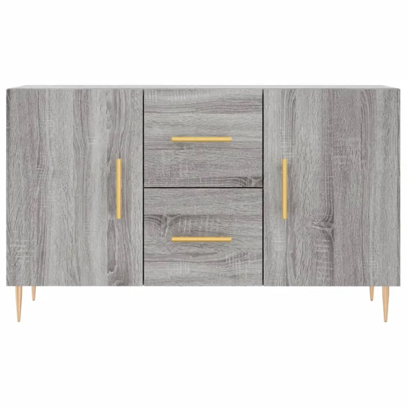 Šoninė spintelė, pilka ąžuolo, 100x36x60cm, apdirbta mediena