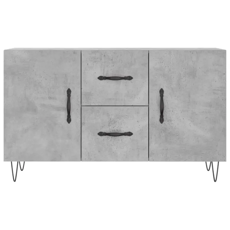 Šoninė spintelė, betono pilka, 100x36x60cm, apdirbta mediena