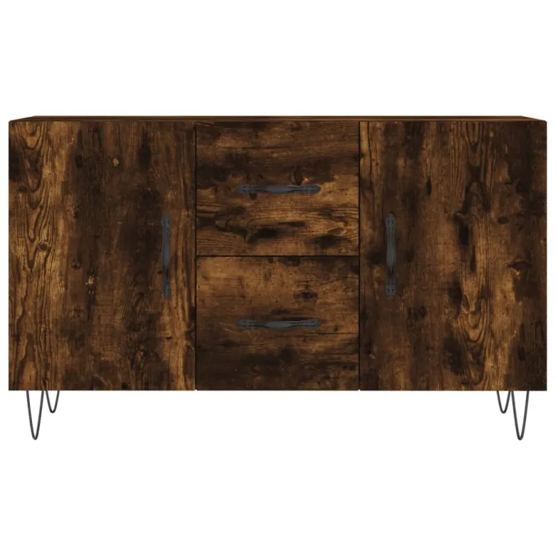 Šoninė spintelė, dūminio ąžuolo, 100x36x60cm, apdirbta mediena