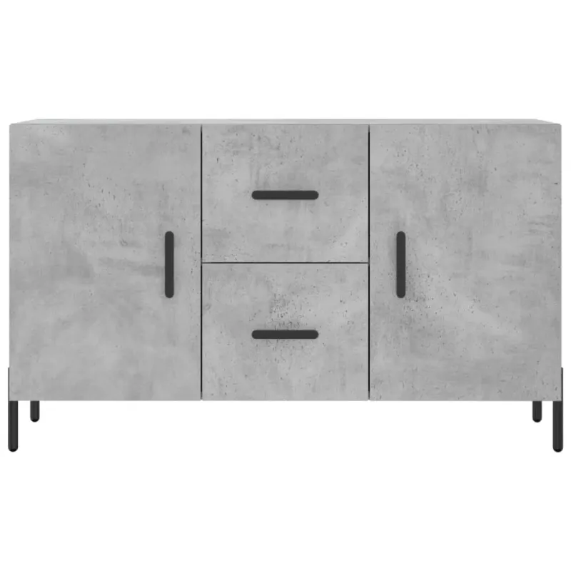 Šoninė spintelė, betono pilka, 100x36x60cm, apdirbta mediena