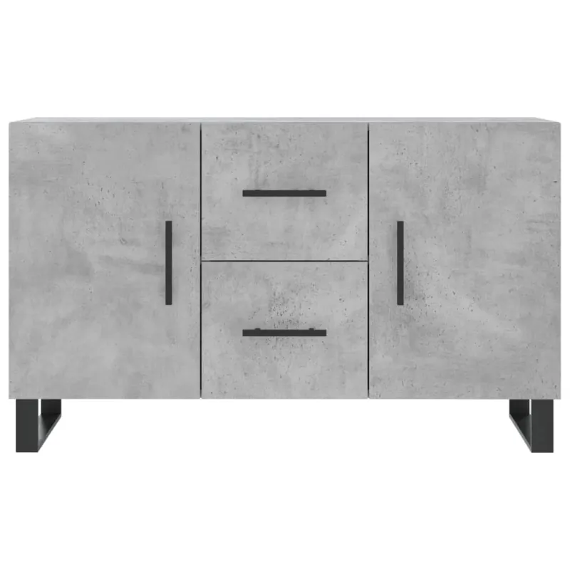 Šoninė spintelė, betono pilka, 100x36x60cm, apdirbta mediena