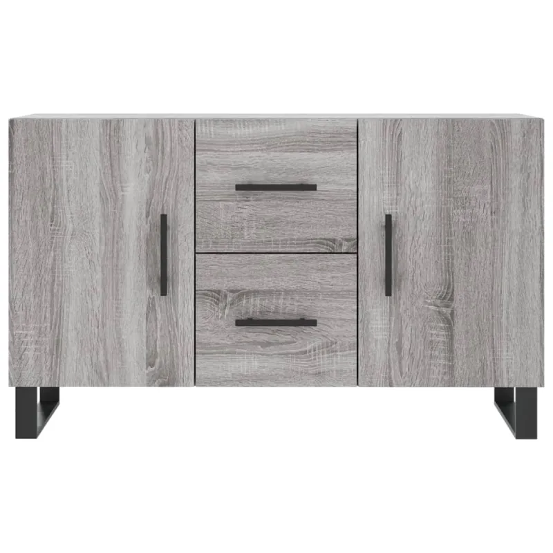 Šoninė spintelė, pilka ąžuolo, 100x36x60cm, apdirbta mediena