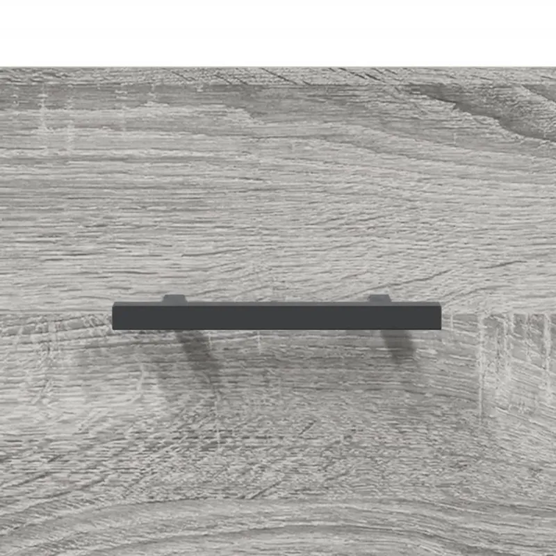 Šoninė spintelė, pilka ąžuolo, 100x36x60cm, apdirbta mediena