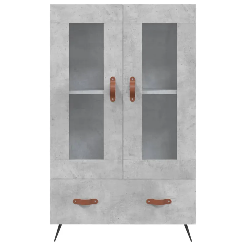 Komoda, betono pilkos spalvos, 69,5x31x115cm, apdirbta mediena