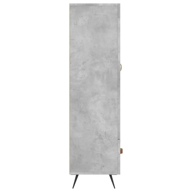 Komoda, betono pilkos spalvos, 69,5x31x115cm, apdirbta mediena