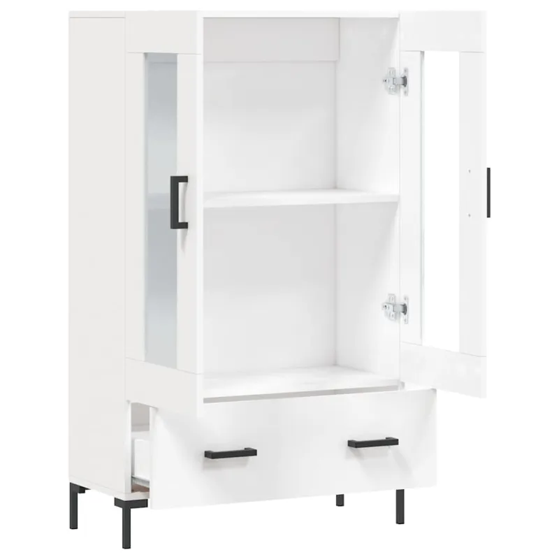 Komoda, baltos spalvos, 69,5x31x115cm, apdirbta mediena