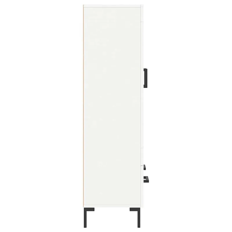 Komoda, baltos spalvos, 69,5x31x115cm, apdirbta mediena