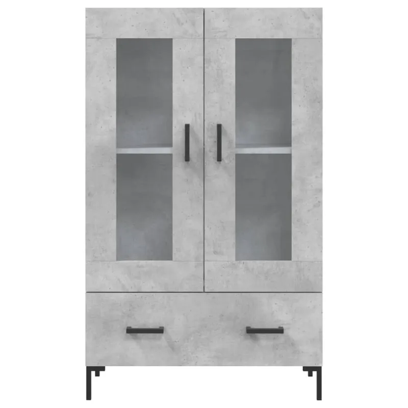 Komoda, betono pilkos spalvos, 69,5x31x115cm, apdirbta mediena