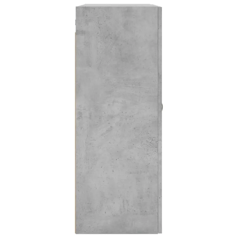 Prie sienos montuojama spintelė, betono pilka, 69,5x34x90cm