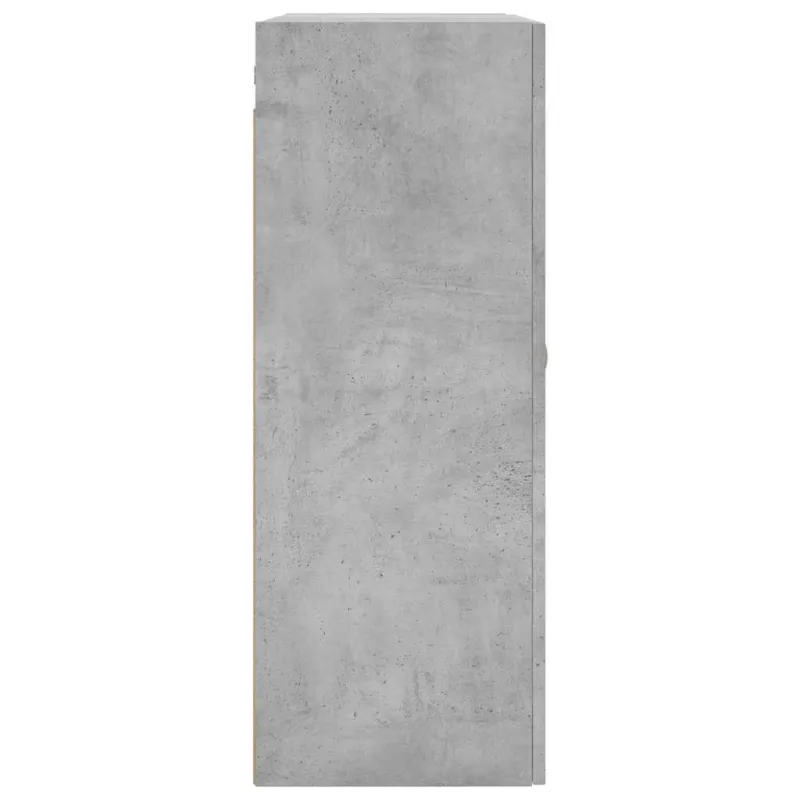 Prie sienos montuojama spintelė, betono pilka, 69,5x34x90cm
