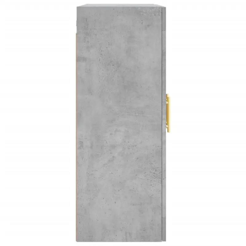 Prie sienos montuojama spintelė, betono pilka, 69,5x34x90cm