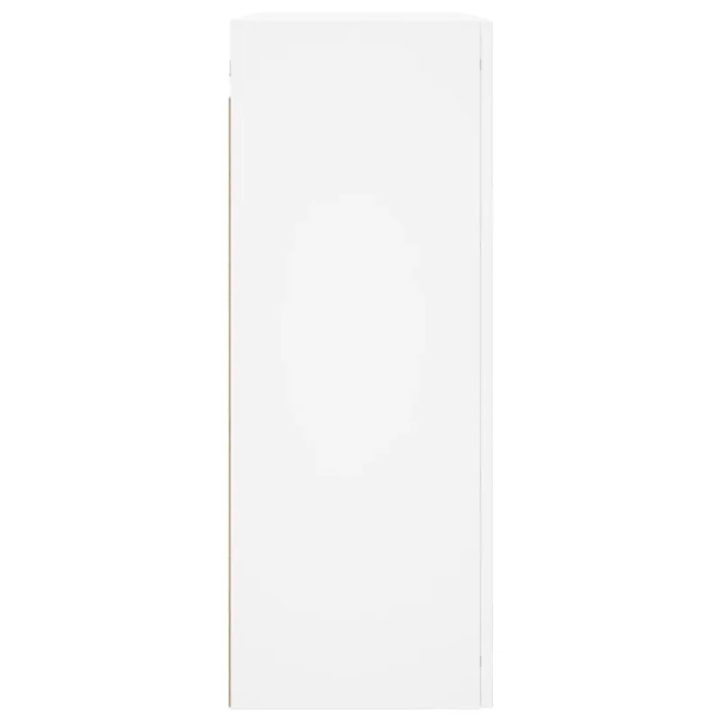 Prie sienos montuojama spintelė, baltos spalvos, 69,5x34x90cm