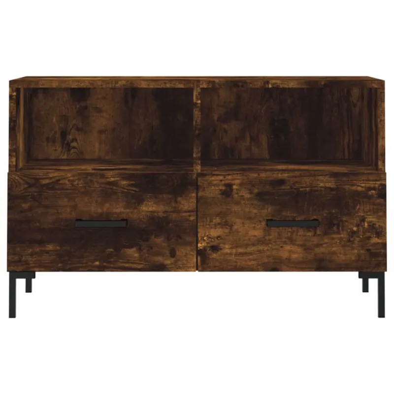 Televizoriaus spintelė, dūminio ąžuolo, 80x36x50cm, mediena