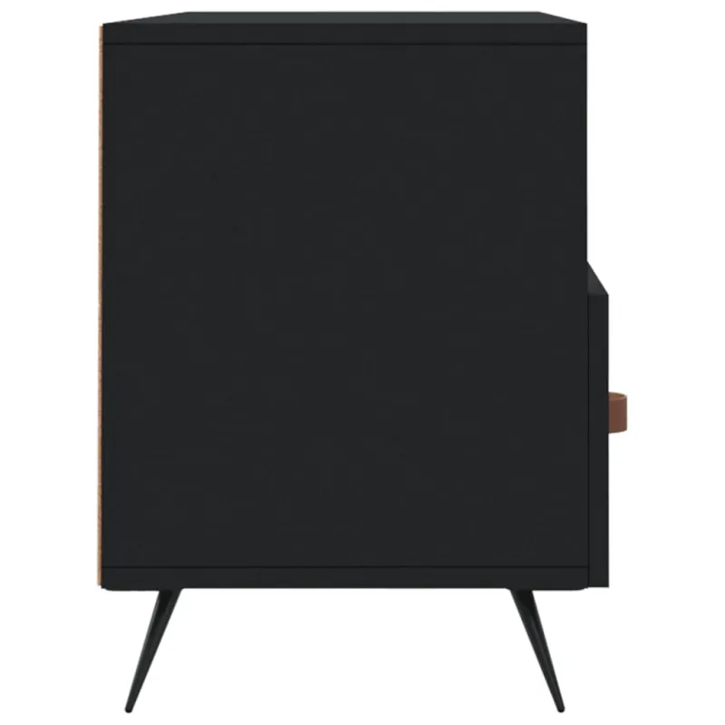 Televizoriaus spintelė, juoda, 102x36x50cm, apdirbta mediena