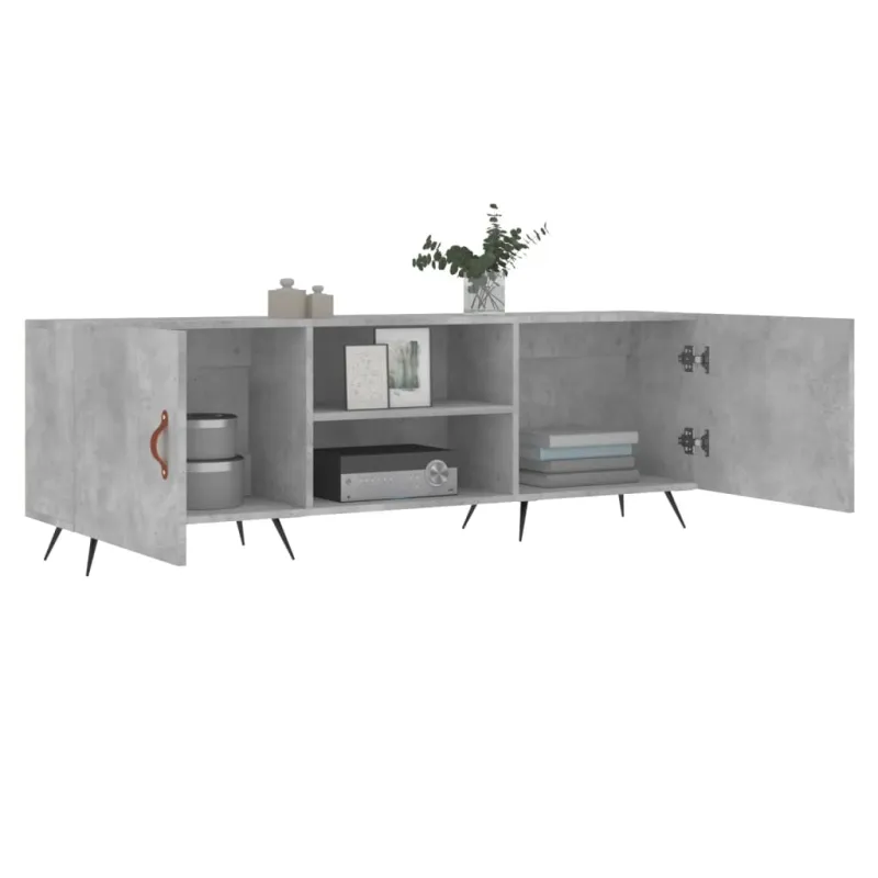 Televizoriaus spintelė, betono pilka, 150x30x50cm, mediena