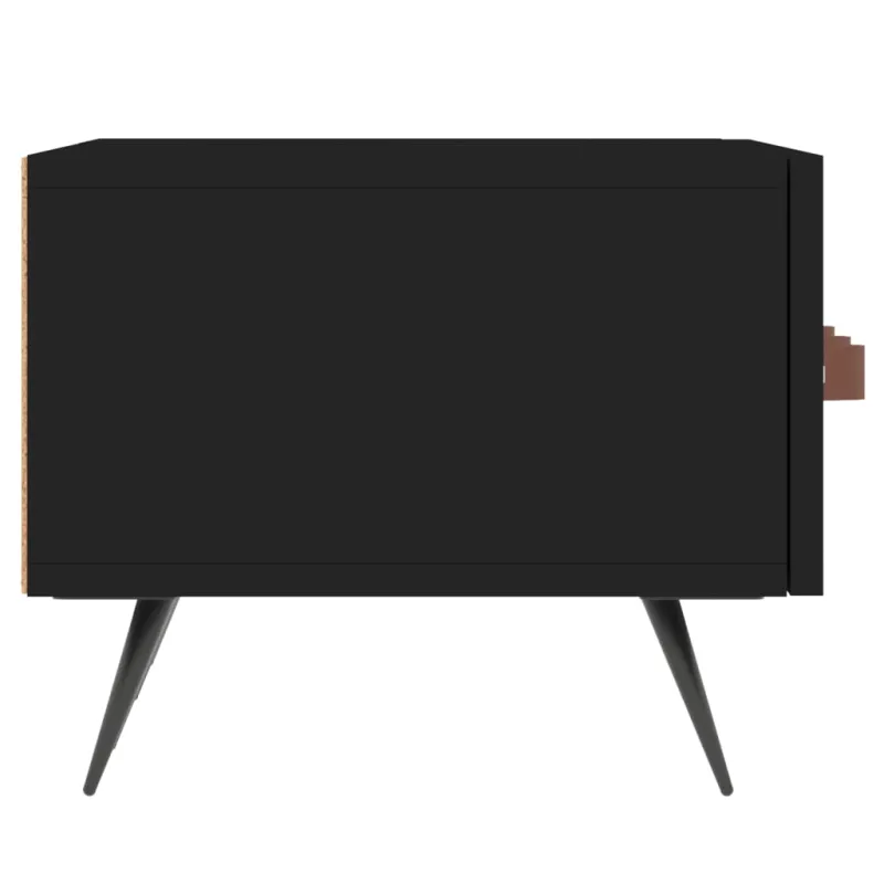 Televizoriaus spintelė, juoda, 150x36x30cm, apdirbta mediena