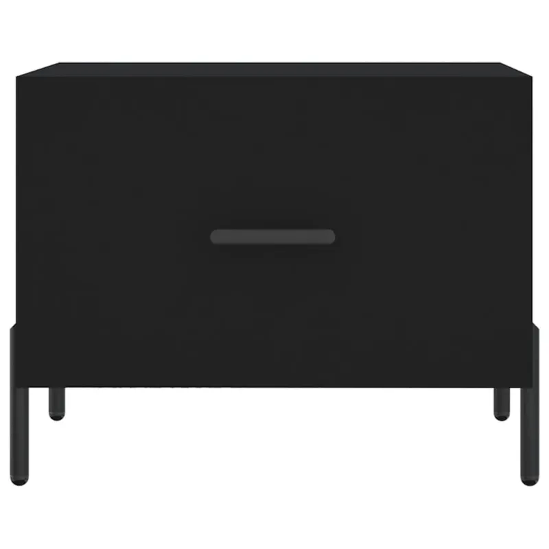 Kavos staliukas, juodas, 50x50x40cm, apdirbta mediena