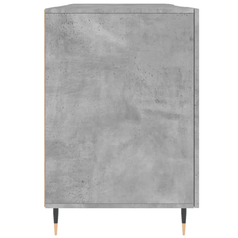 Rašomasis stalas, betono pilkas, 140x50x75cm, apdirbta mediena