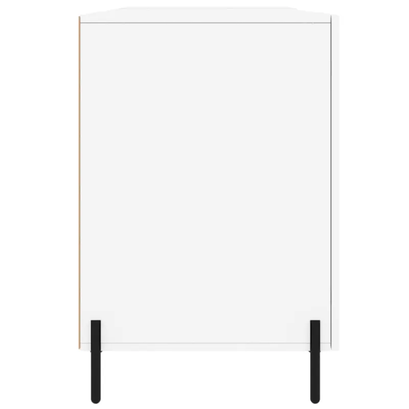 Rašomasis stalas, baltos spalvos, 140x50x75cm, mediena, blizgus