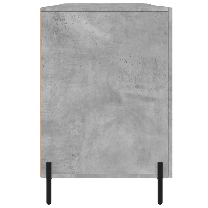 Rašomasis stalas, betono pilkas, 140x50x75cm, apdirbta mediena