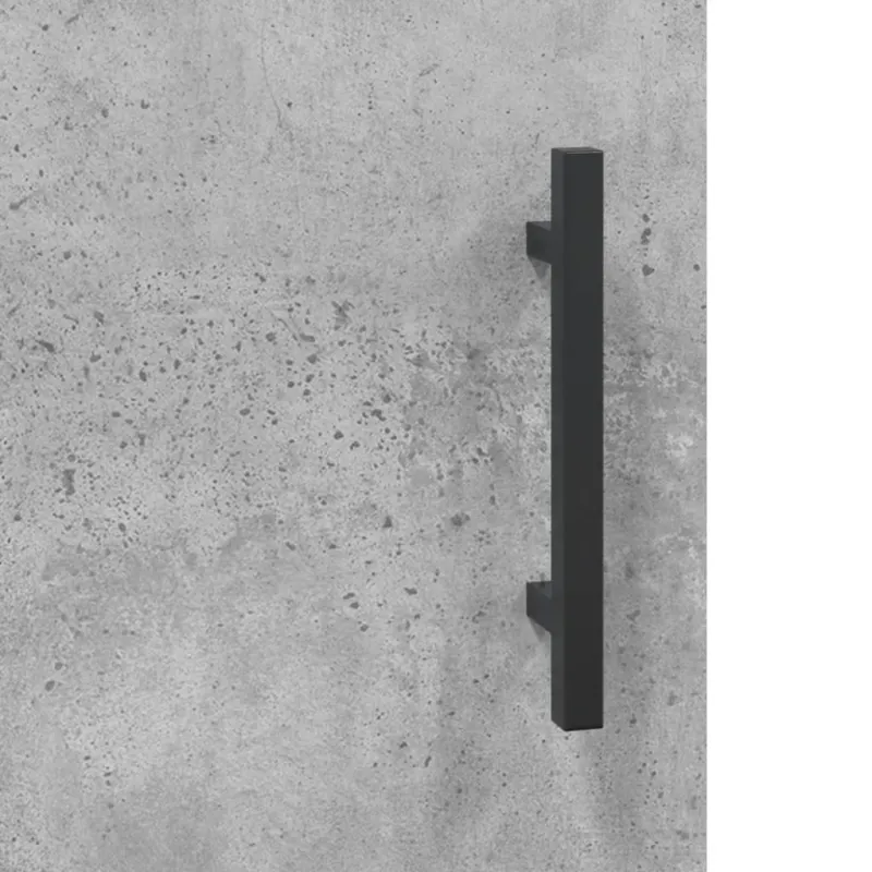Rašomasis stalas, betono pilkas, 140x50x75cm, apdirbta mediena
