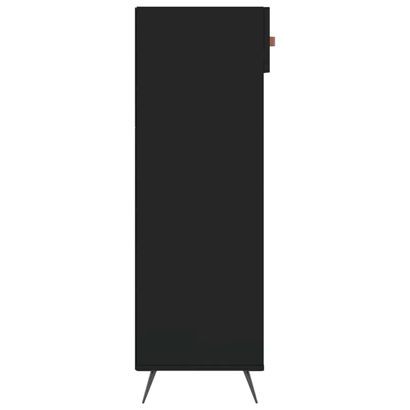 Spintelė batams, juodos spalvos, 60x35x105cm, apdirbta mediena