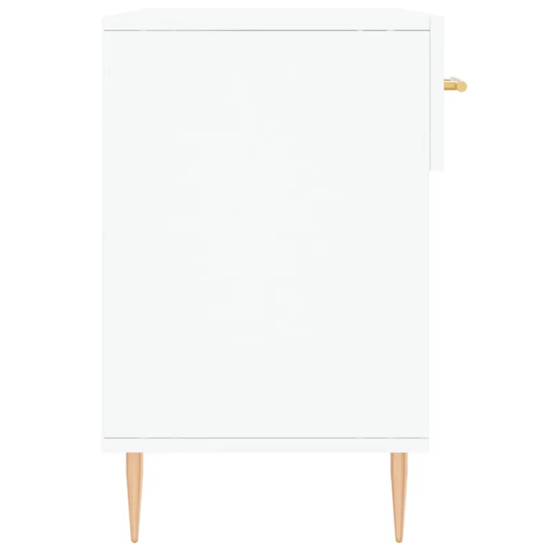 Batų suoliukas, baltos spalvos, 102x35x55cm, apdirbta mediena