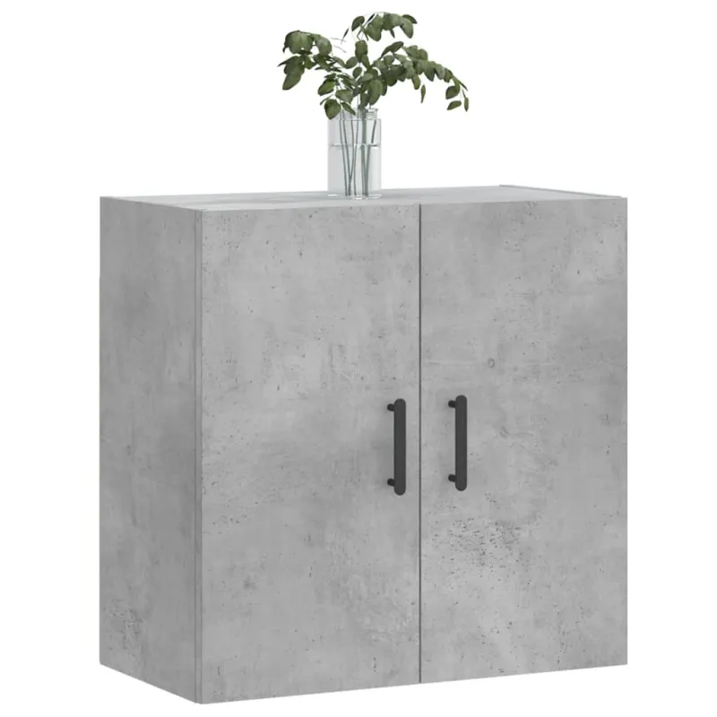 Sieninė spintelė, betono pilka, 60x31x60cm, apdirbta mediena