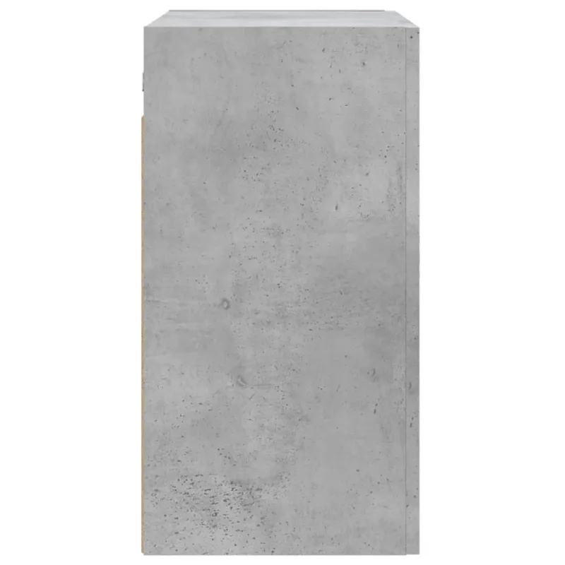 Sieninė spintelė, betono pilka, 60x31x60cm, apdirbta mediena