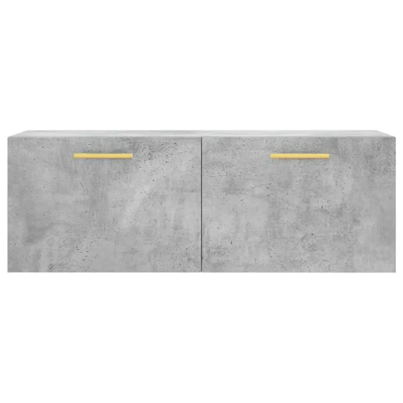 Sieninė spintelė, betono pilka, 100x36,5x35cm, apdirbta mediena