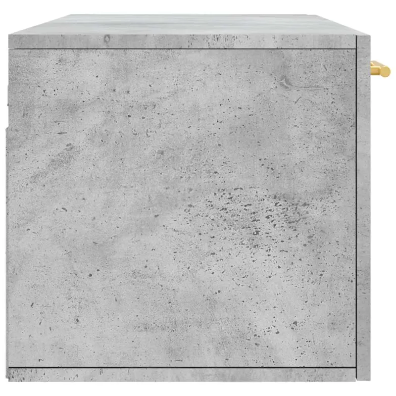 Sieninė spintelė, betono pilka, 100x36,5x35cm, apdirbta mediena