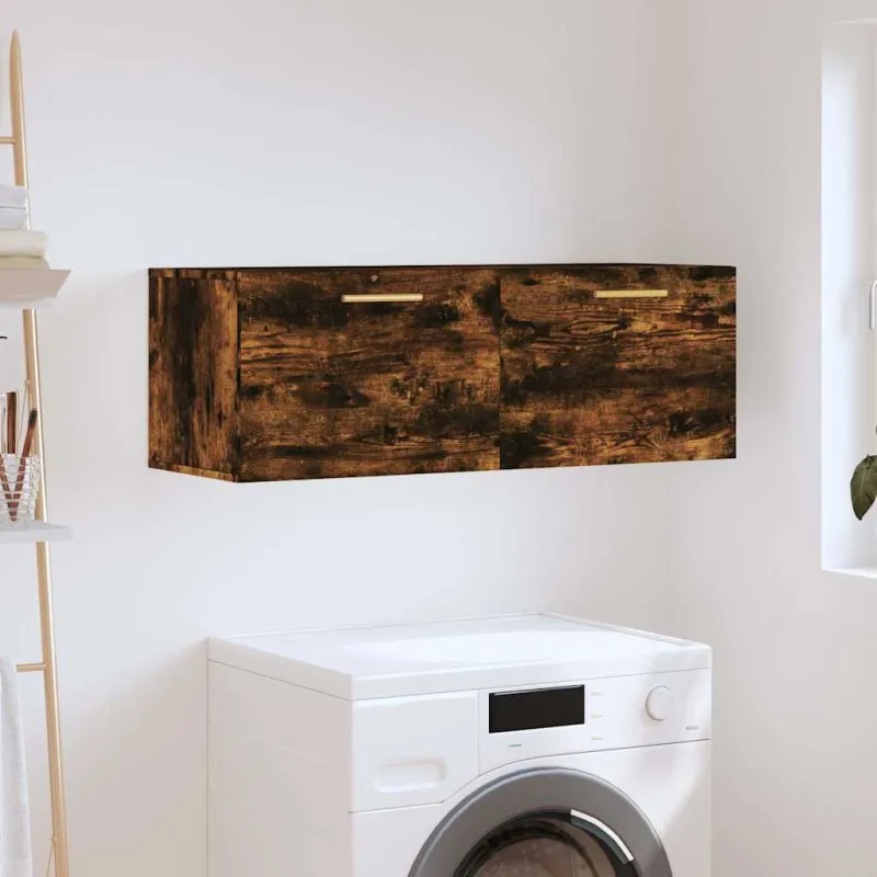 Sieninė spintelė, dūminio ąžuolo, 100x36,5x35cm, mediena