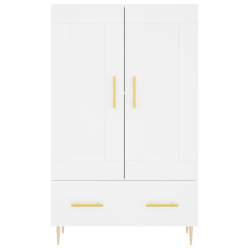 Komoda, baltos spalvos, 69,5x31x115cm, apdirbta mediena