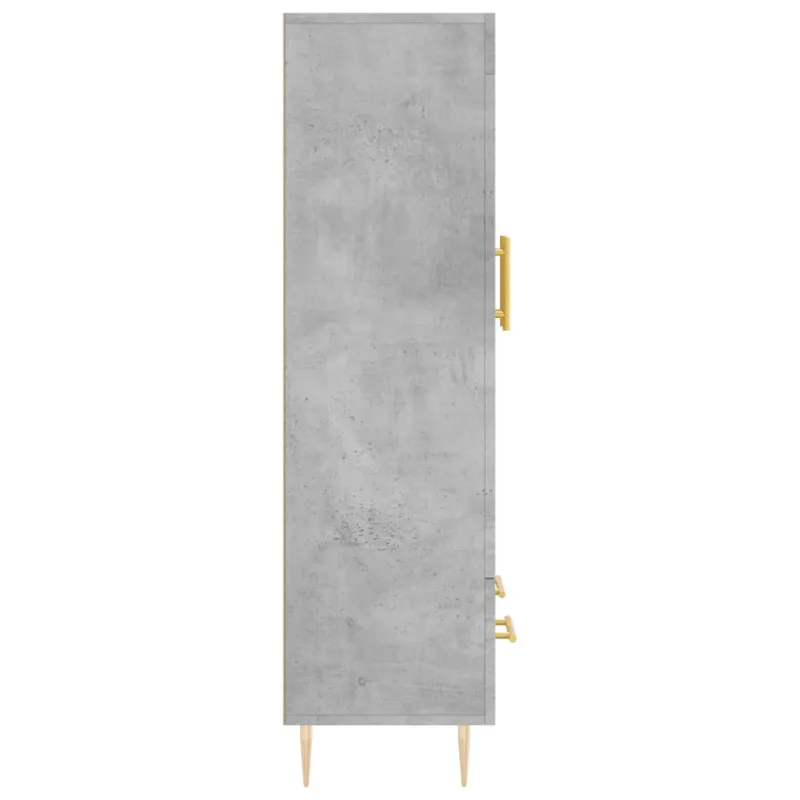 Komoda, betono pilkos spalvos, 69,5x31x115cm, apdirbta mediena
