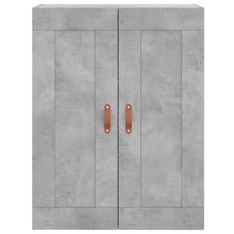 Prie sienos montuojama spintelė, betono, 69,5x34x90cm, mediena
