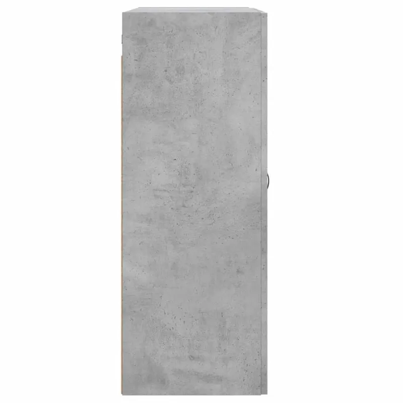 Prie sienos montuojama spintelė, betono, 69,5x34x90cm, mediena