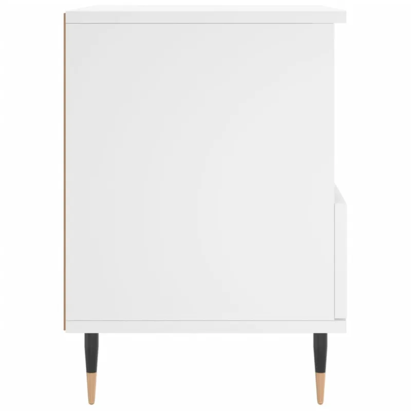 Naktinės spintelės, 2vnt., baltos, 40x35x50cm, apdirbta mediena